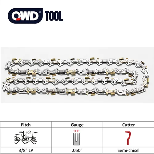 4. 3-8 LP inch pitch 050 guage semi chisel sawchain
